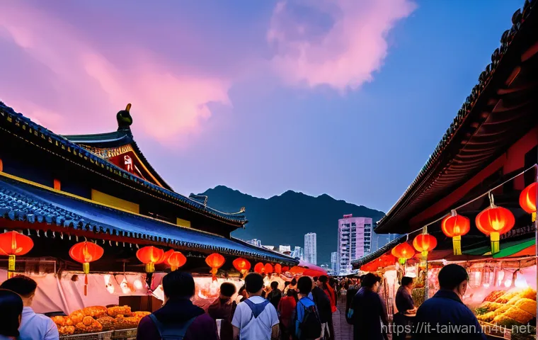 대만 국기와 상징 의미 - Prompt 1: The Heartbeat of Taipei Night Market**