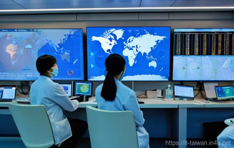 중화민국과 WHO 관계 - A grand, formal international health conference hall, reminiscent of a major global assembly. Numero...