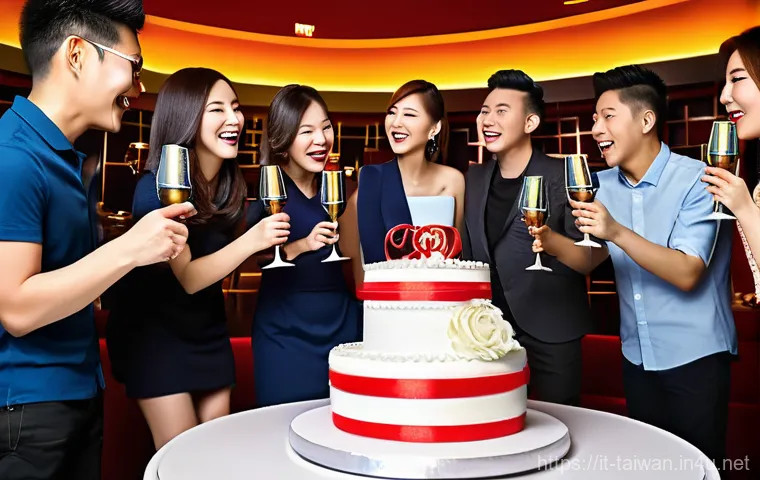 대만의 노래방 문화 - **Prompt**: A cozy and inviting atmosphere within a private Taiwanese KTV room, focusing on a multi-...